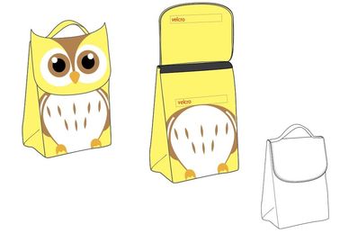 Animal children school bags with cartoon design / neoprene cooler picnic tote bag for kids