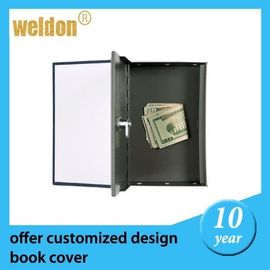 Home Secret Storage Steel Book Safe Box  With False Cover 2 Keys