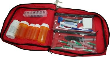 Portable Locking Bank Deposit Bags For Home Security , Zipper Bank Bags